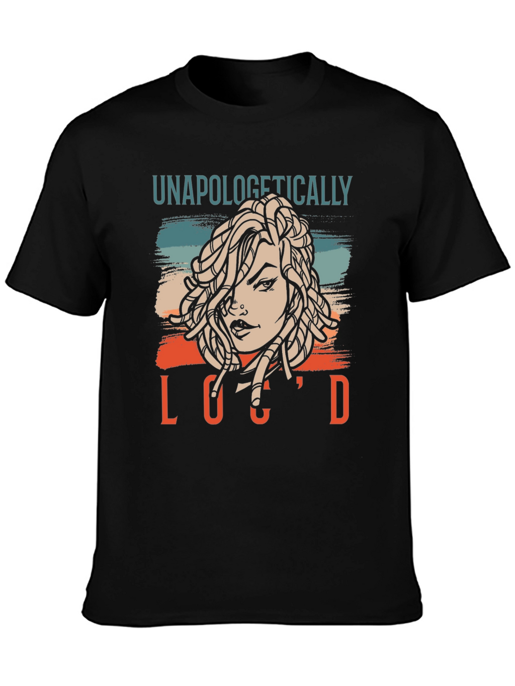Unapologetically Locd Graphic T-Shirt - Black