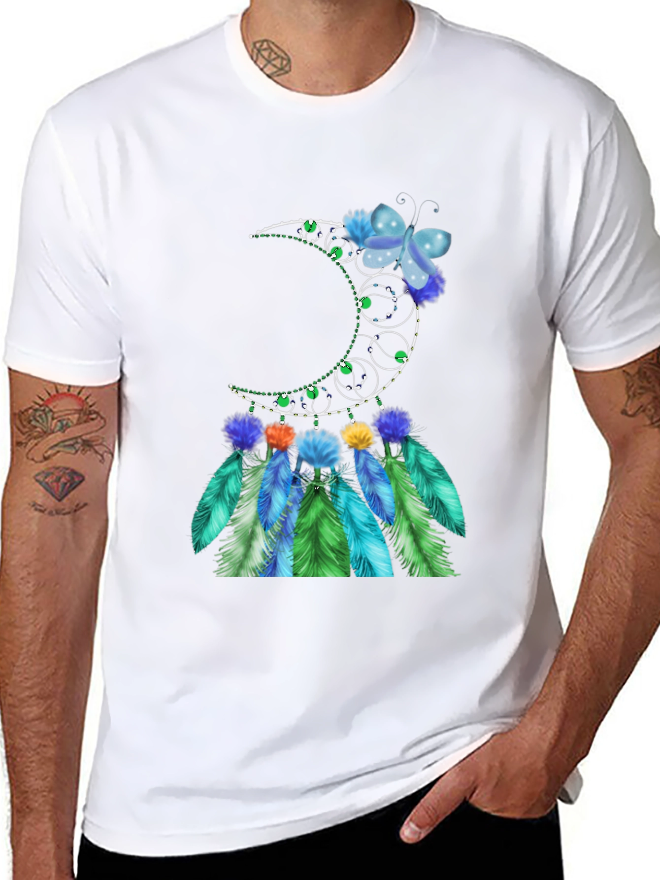 Moon Butterfly Dreamcatcher Graphic Tee