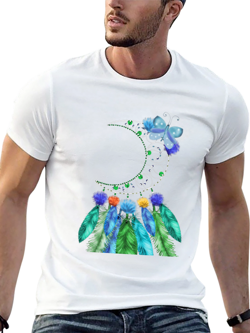 Moon Butterfly Dreamcatcher Graphic Tee