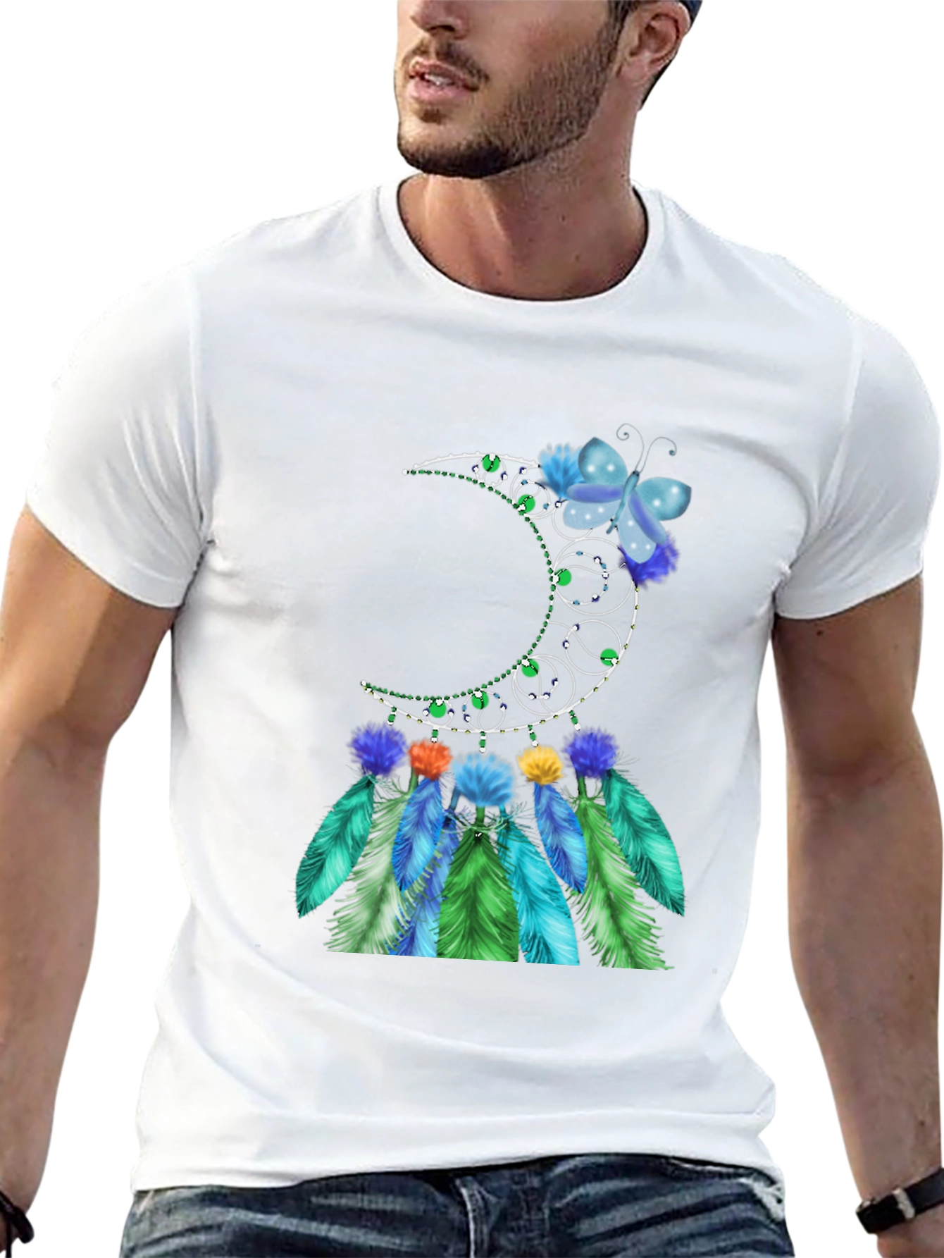 Moon Butterfly Dreamcatcher Graphic Tee