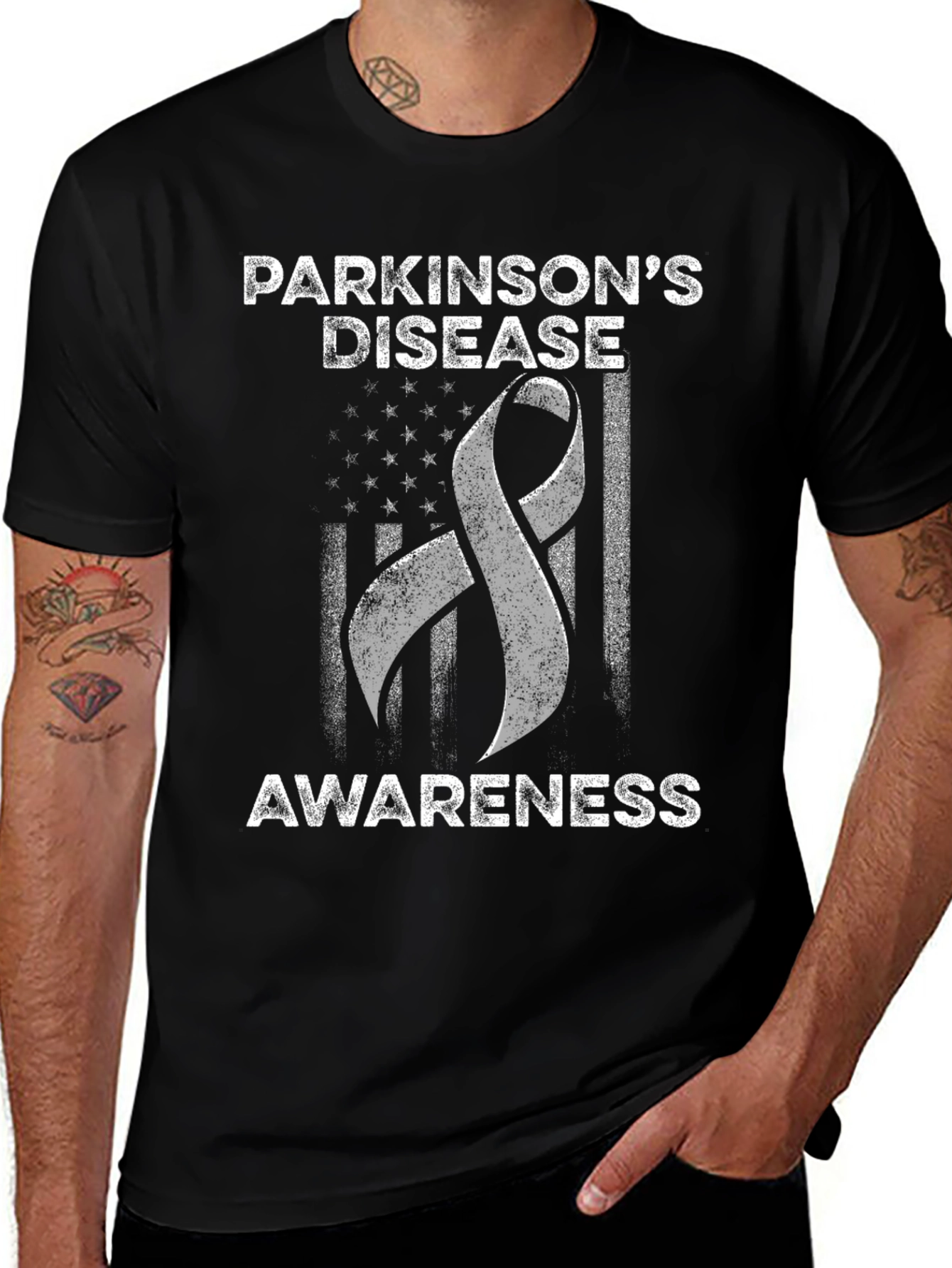 Parkinsons Awareness Ribbon T-Shirt