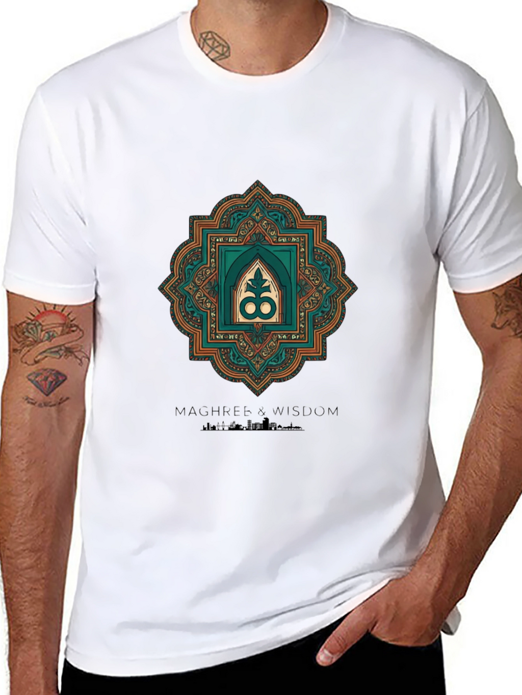 Geometric Adinkra Symbol T-Shirt