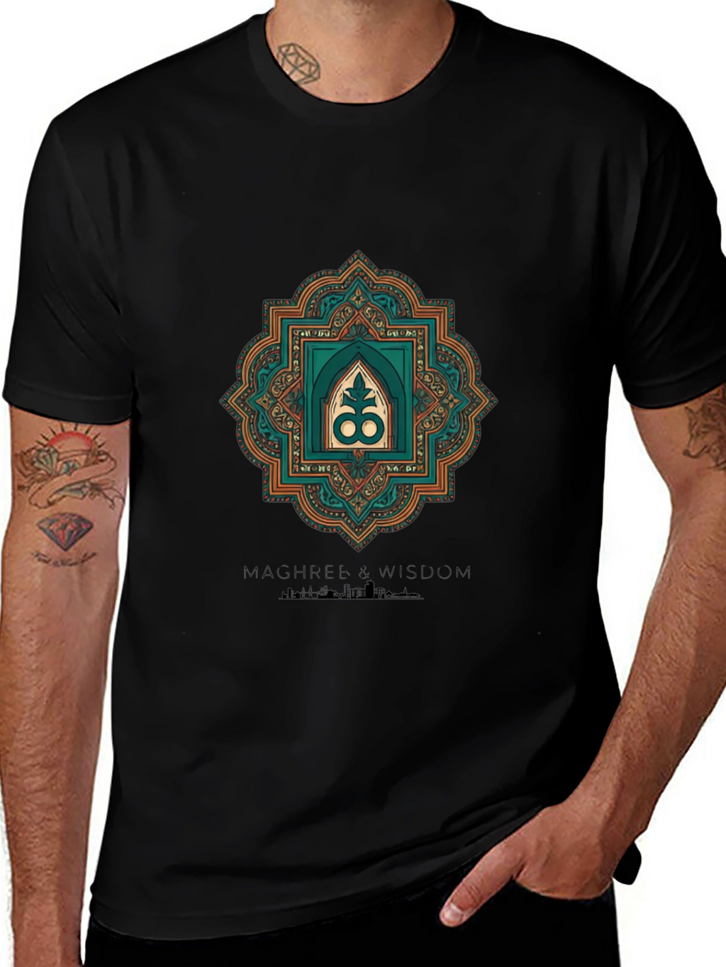 Geometric Adinkra Symbol T-Shirt