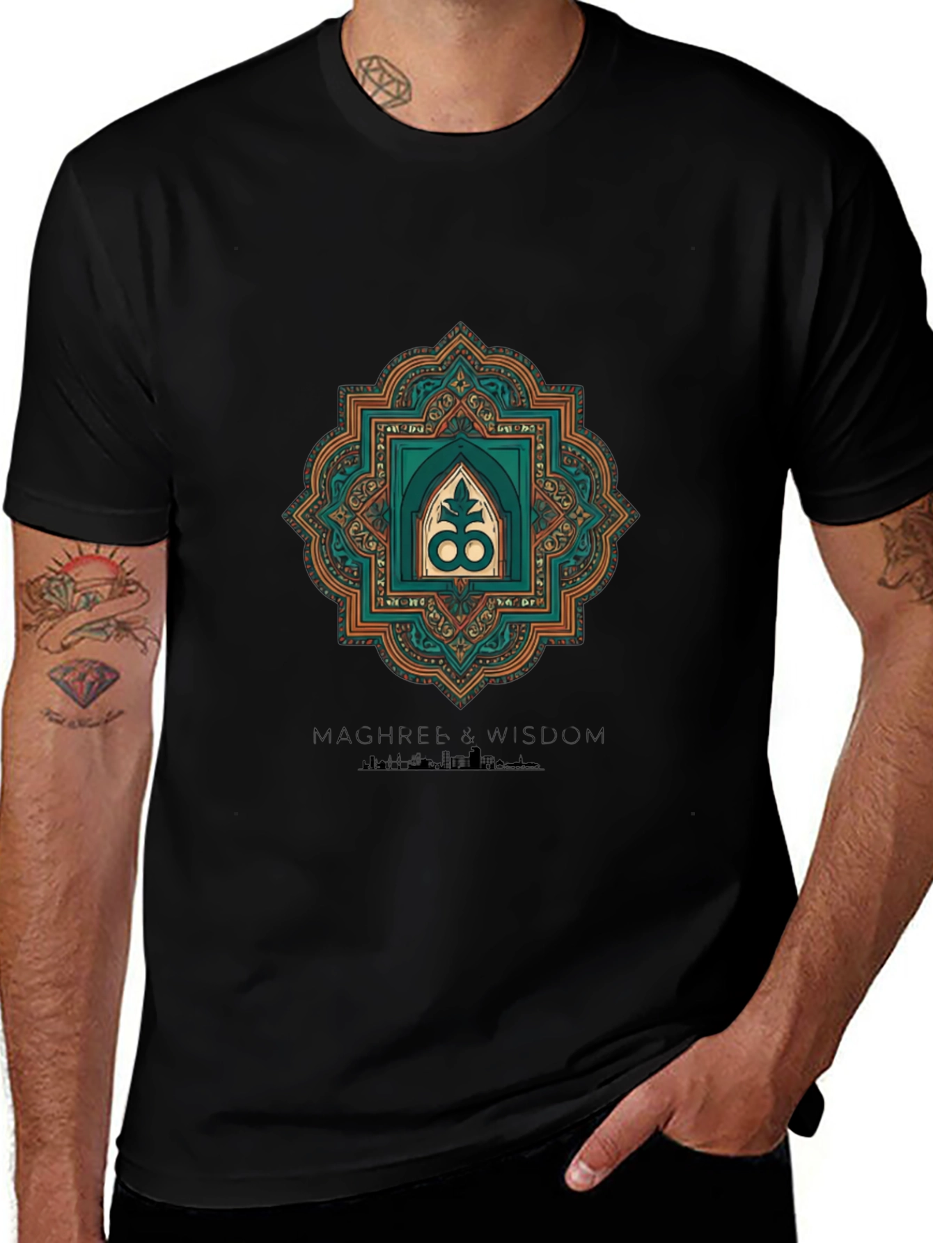 Geometric Adinkra Symbol T-Shirt