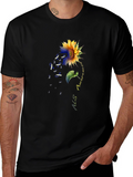 ALS Awareness Sunflower Graphic T-Shirt