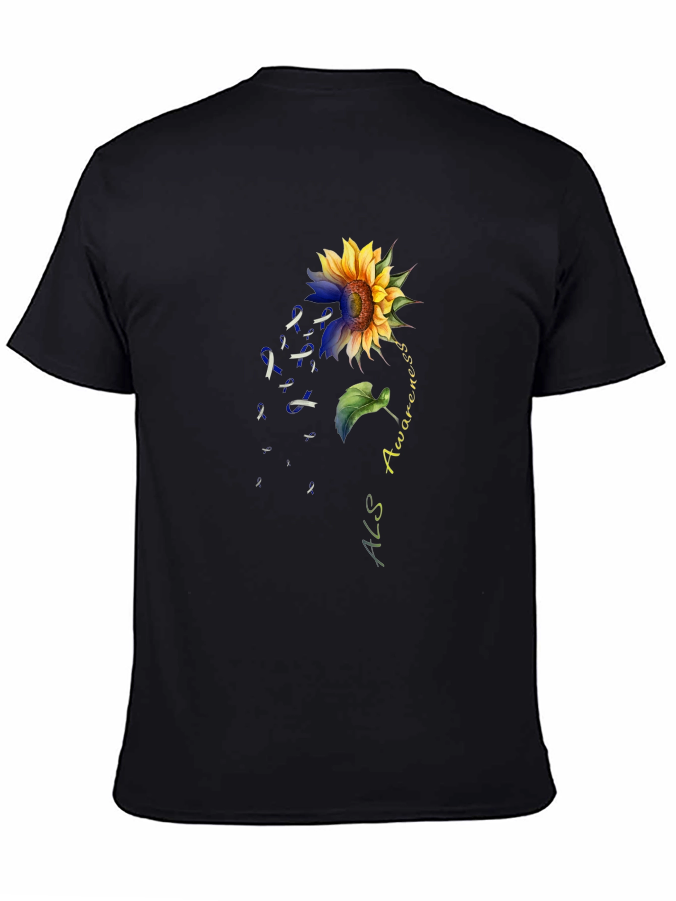 ALS Awareness Sunflower Graphic T-Shirt