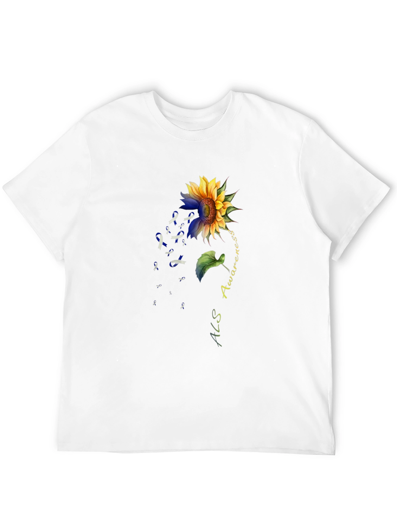 ALS Awareness Sunflower Graphic T-Shirt
