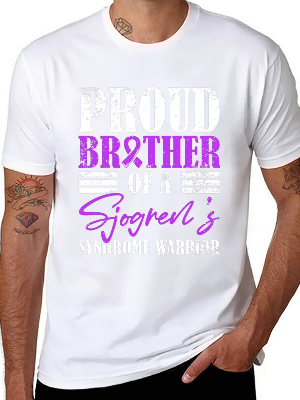 Proud Brother Sjögrens Syndrome Warrior T-Shirt