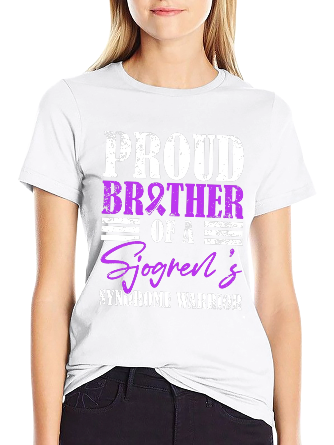 Proud Brother Sjögrens Syndrome Warrior T-Shirt