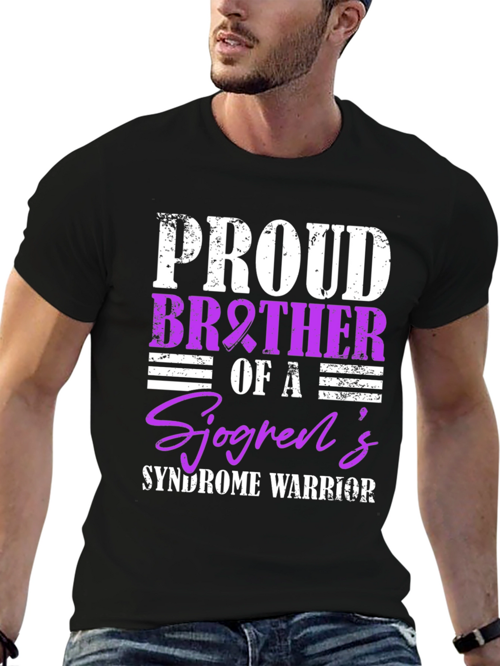 Proud Brother Sjögrens Syndrome Warrior T-Shirt