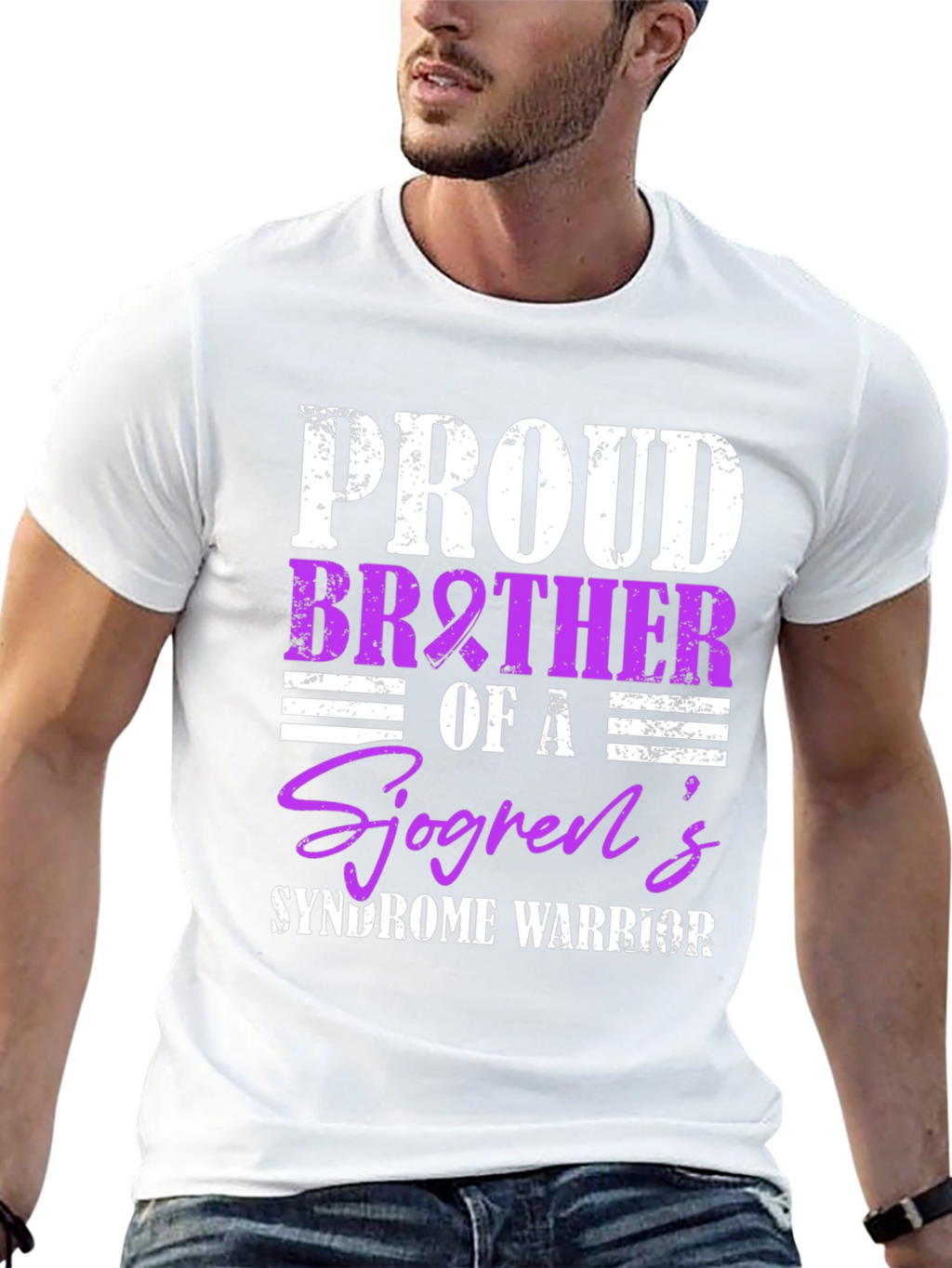 Proud Brother Sjögrens Syndrome Warrior T-Shirt