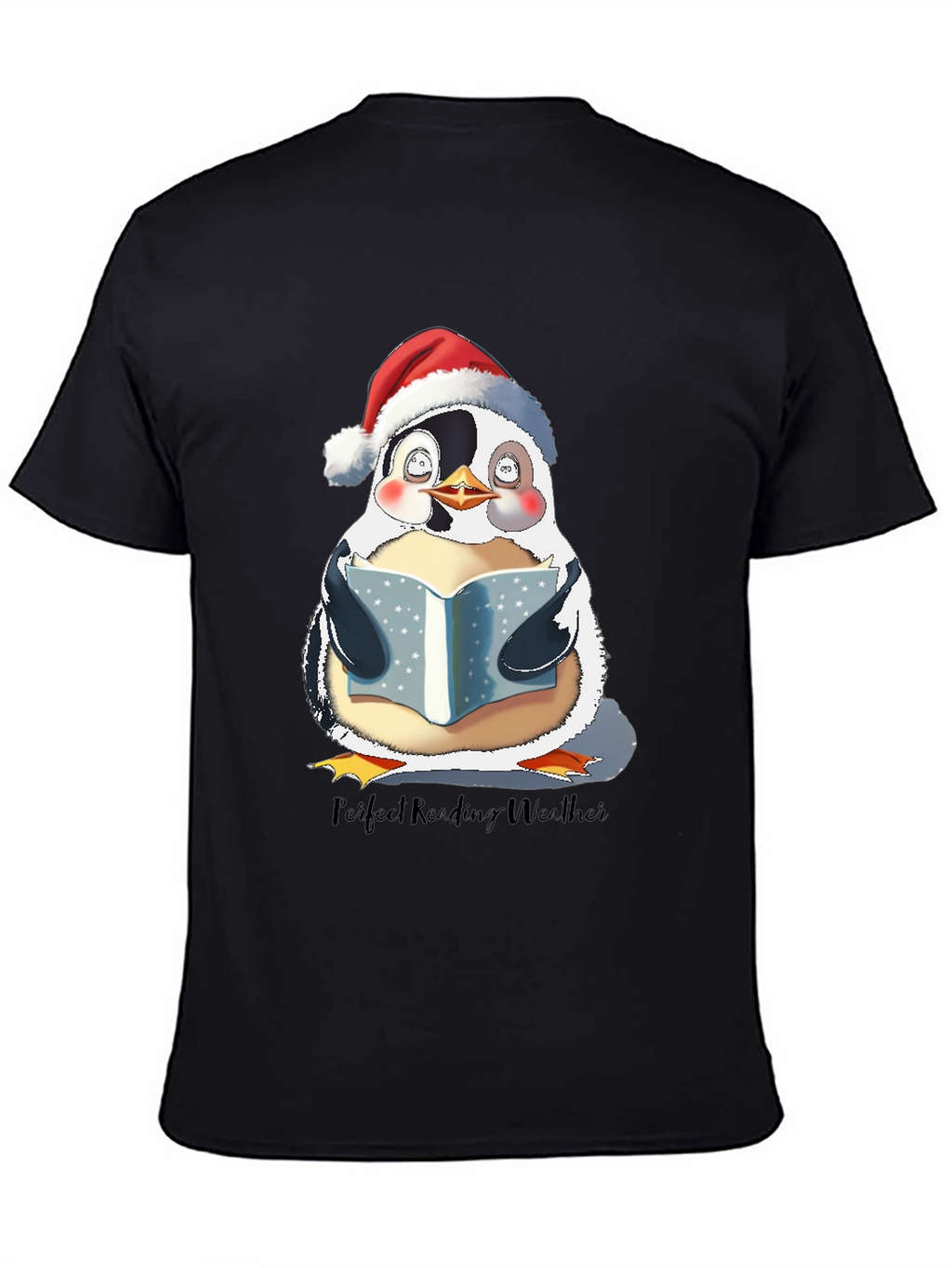 Penguin Reading Weather T-Shirt
