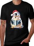 Penguin Reading Weather T-Shirt