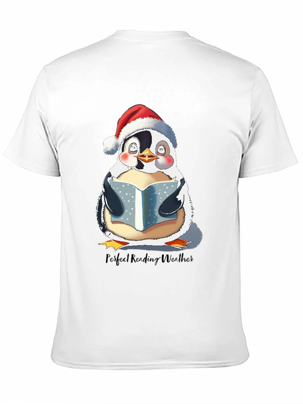 Penguin Reading Weather T-Shirt