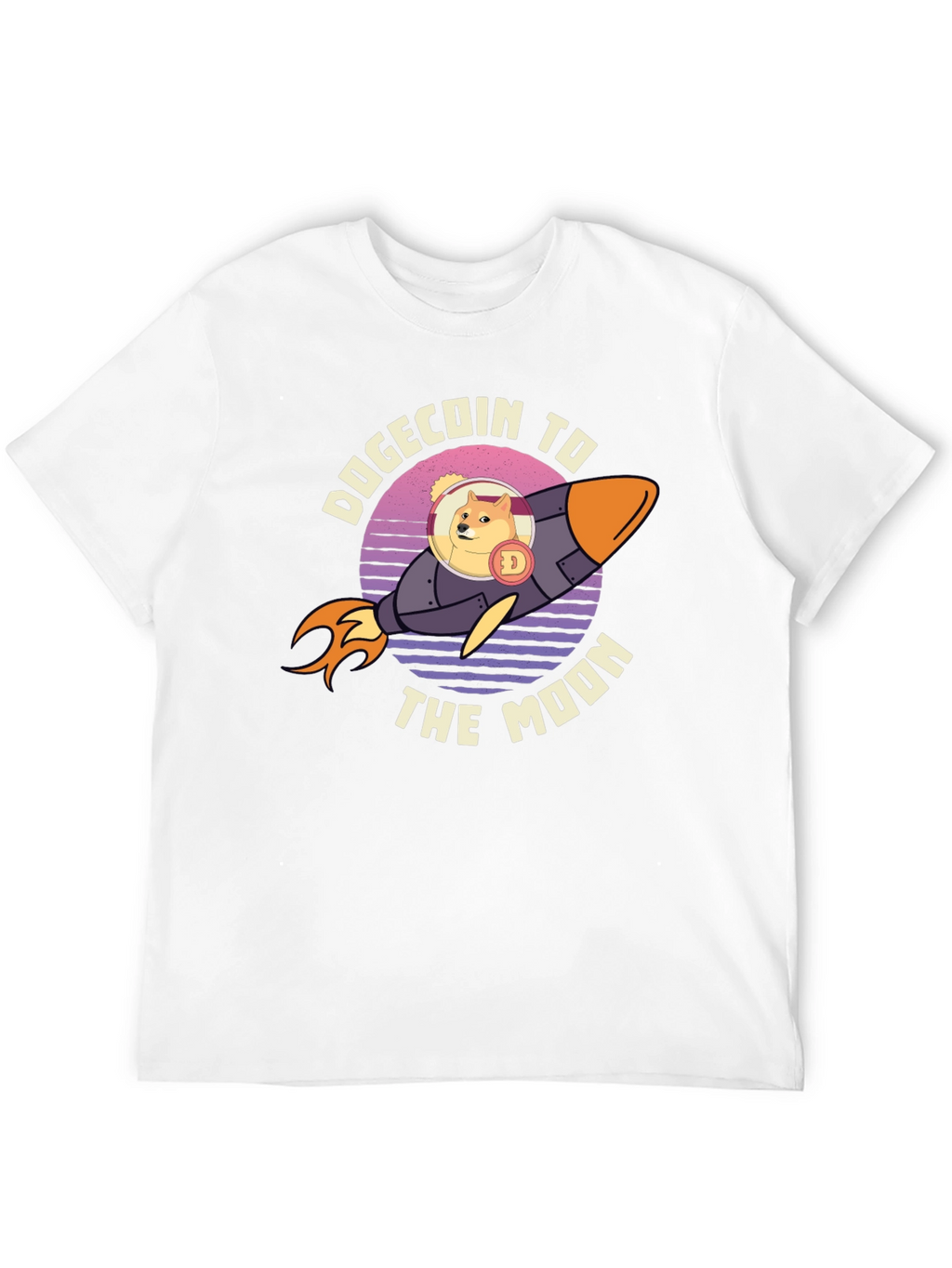 Dogecoin To The Moon Graphic Tee