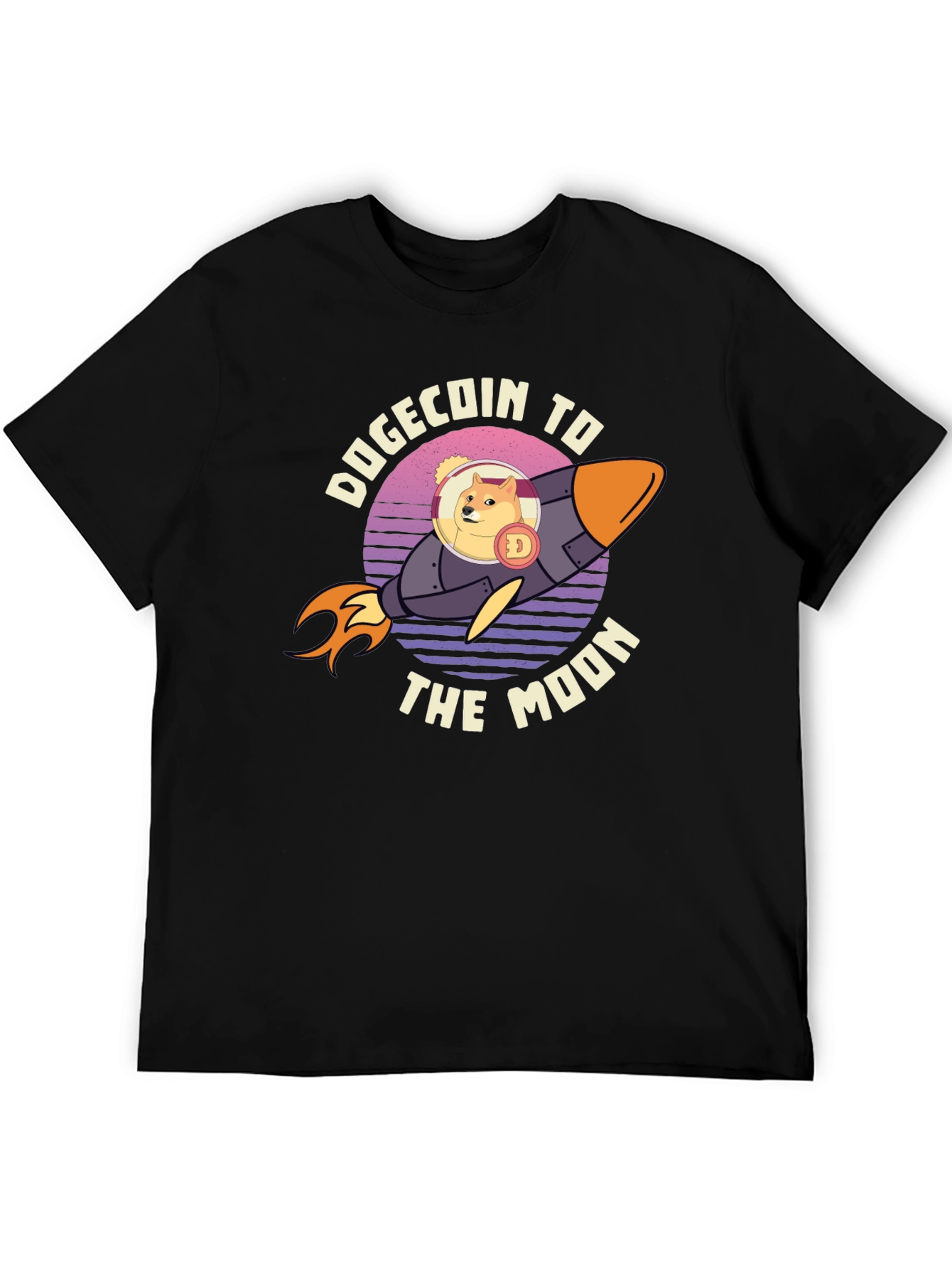 Dogecoin To The Moon Graphic Tee