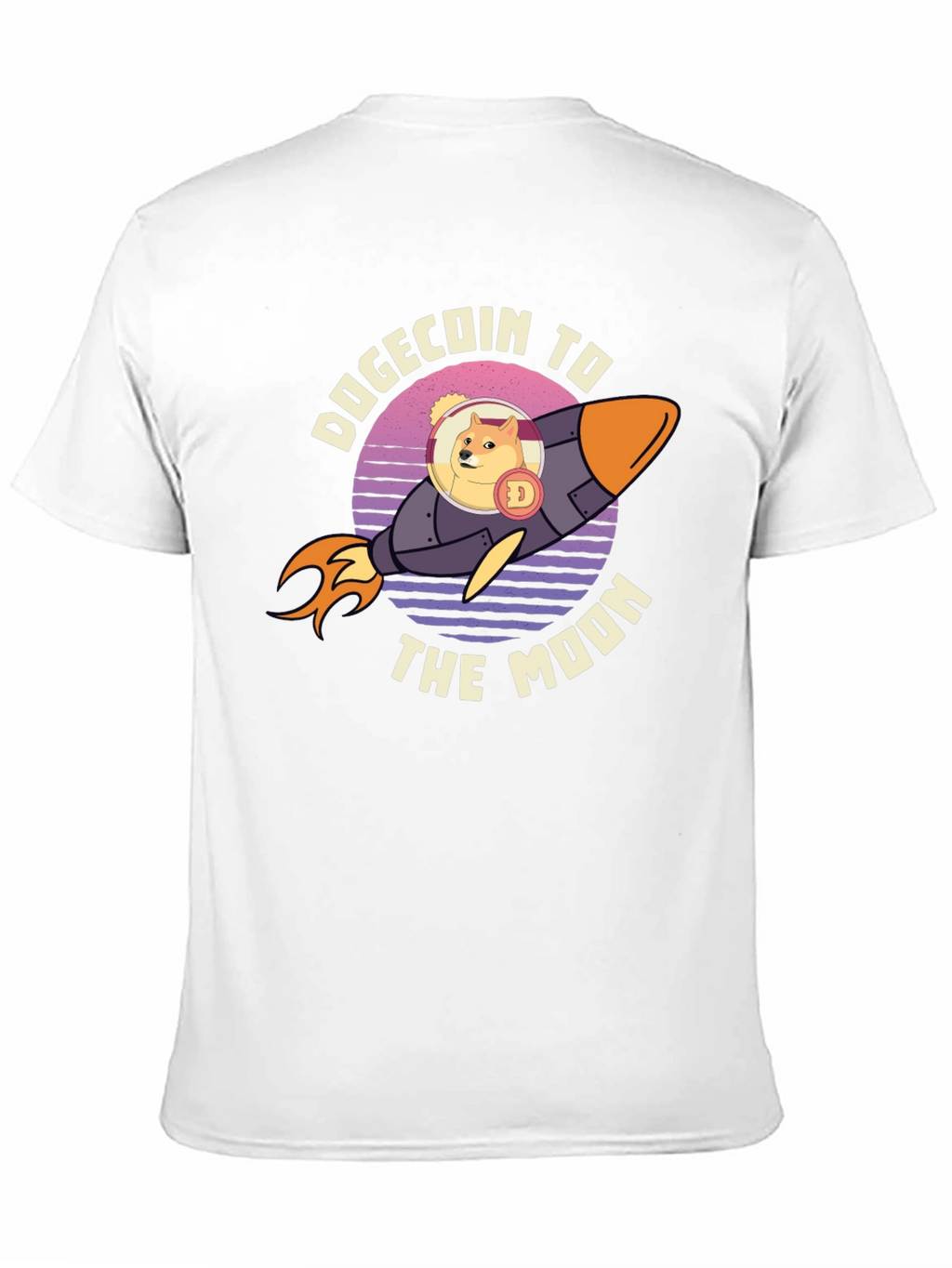 Dogecoin To The Moon Graphic Tee