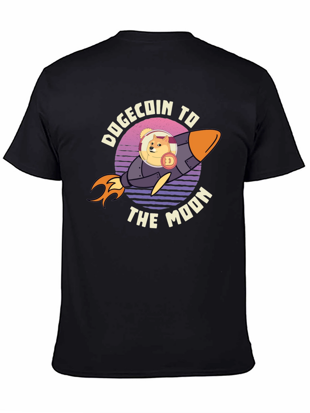 Dogecoin To The Moon Graphic Tee