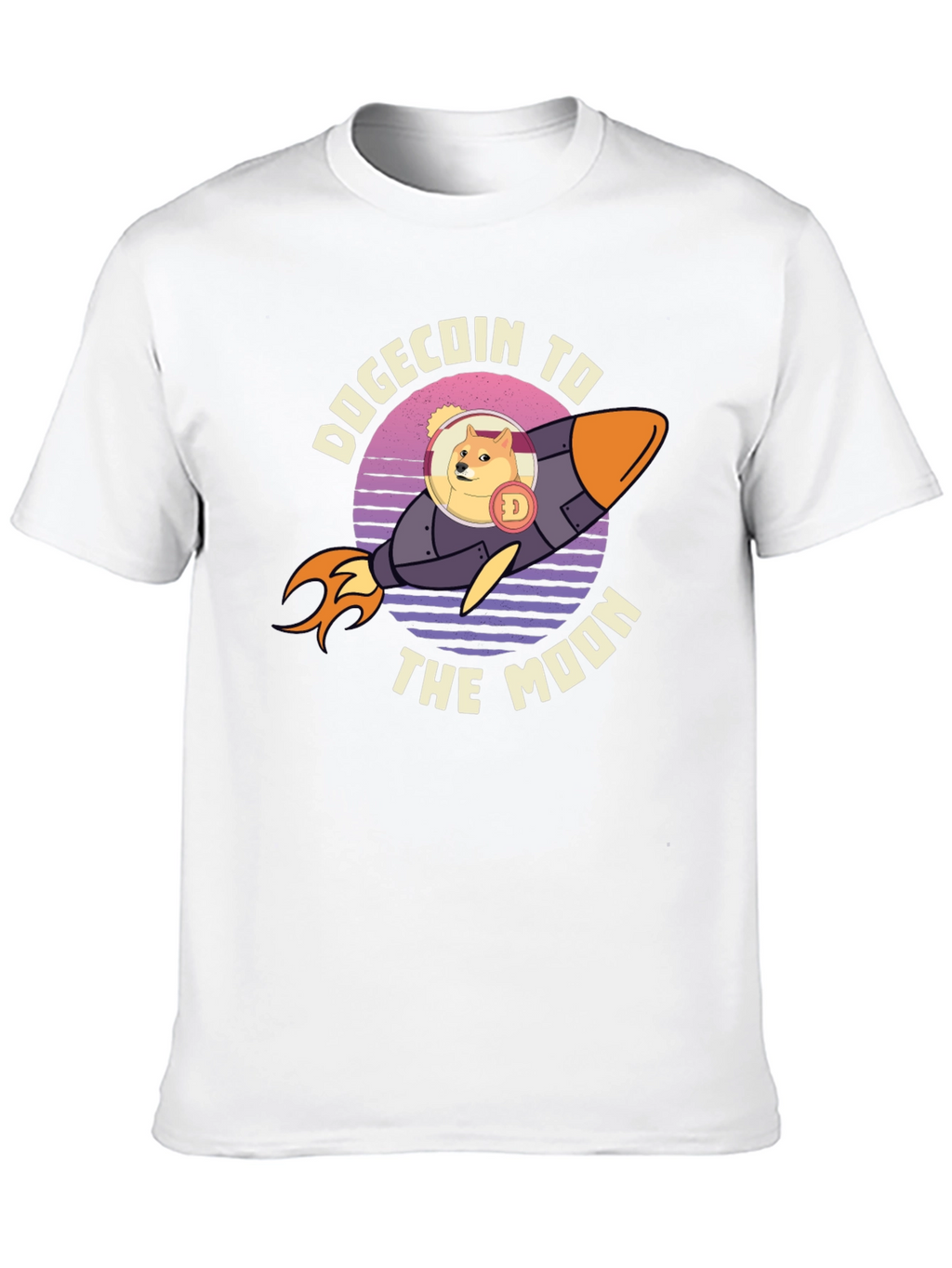 Dogecoin To The Moon Graphic Tee