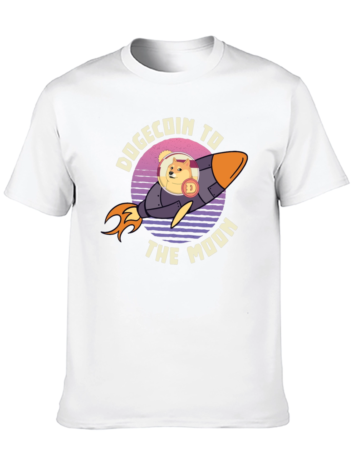 Dogecoin To The Moon Graphic Tee