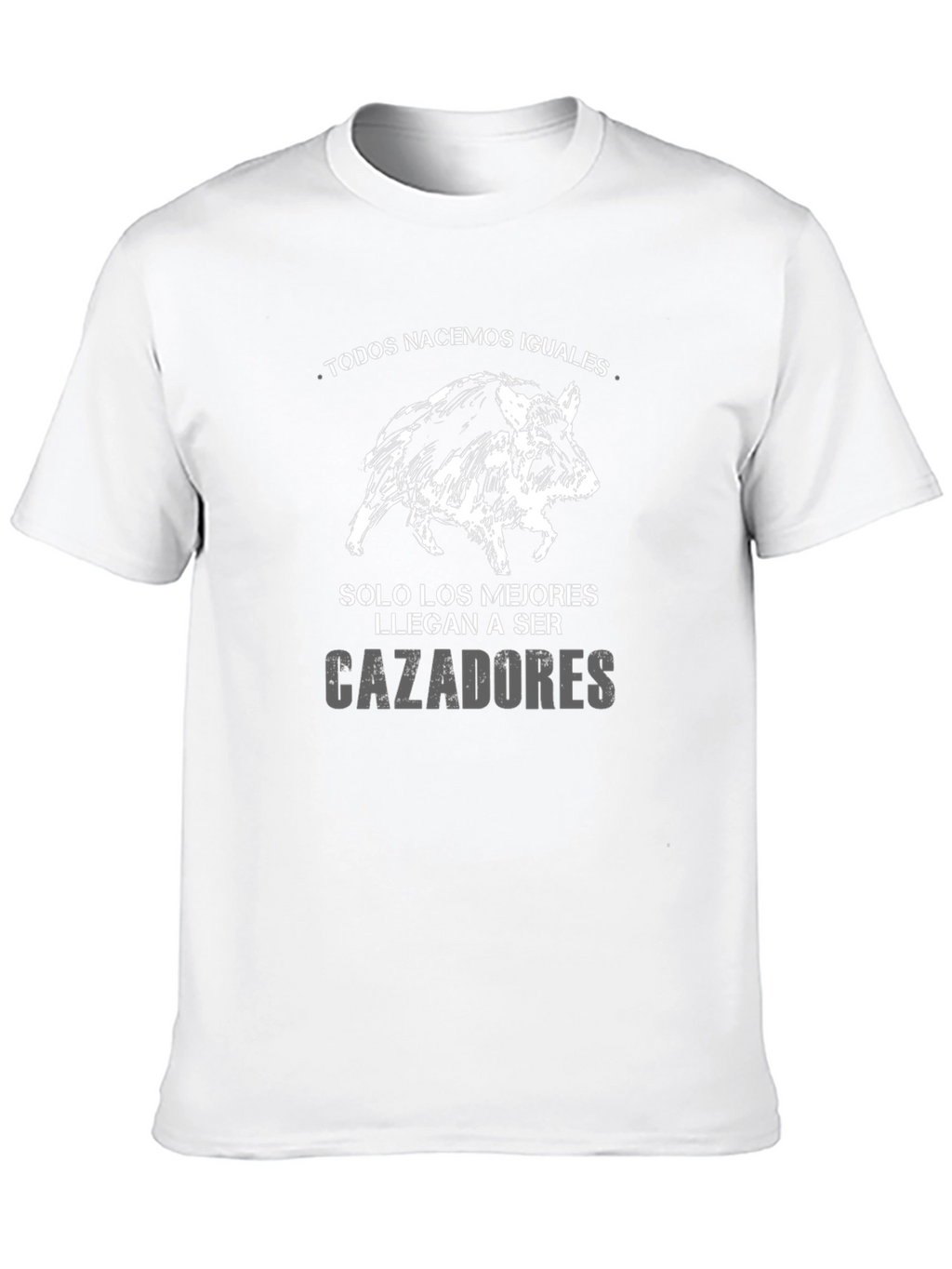 Mens Hunting T-Shirt - Hog Design