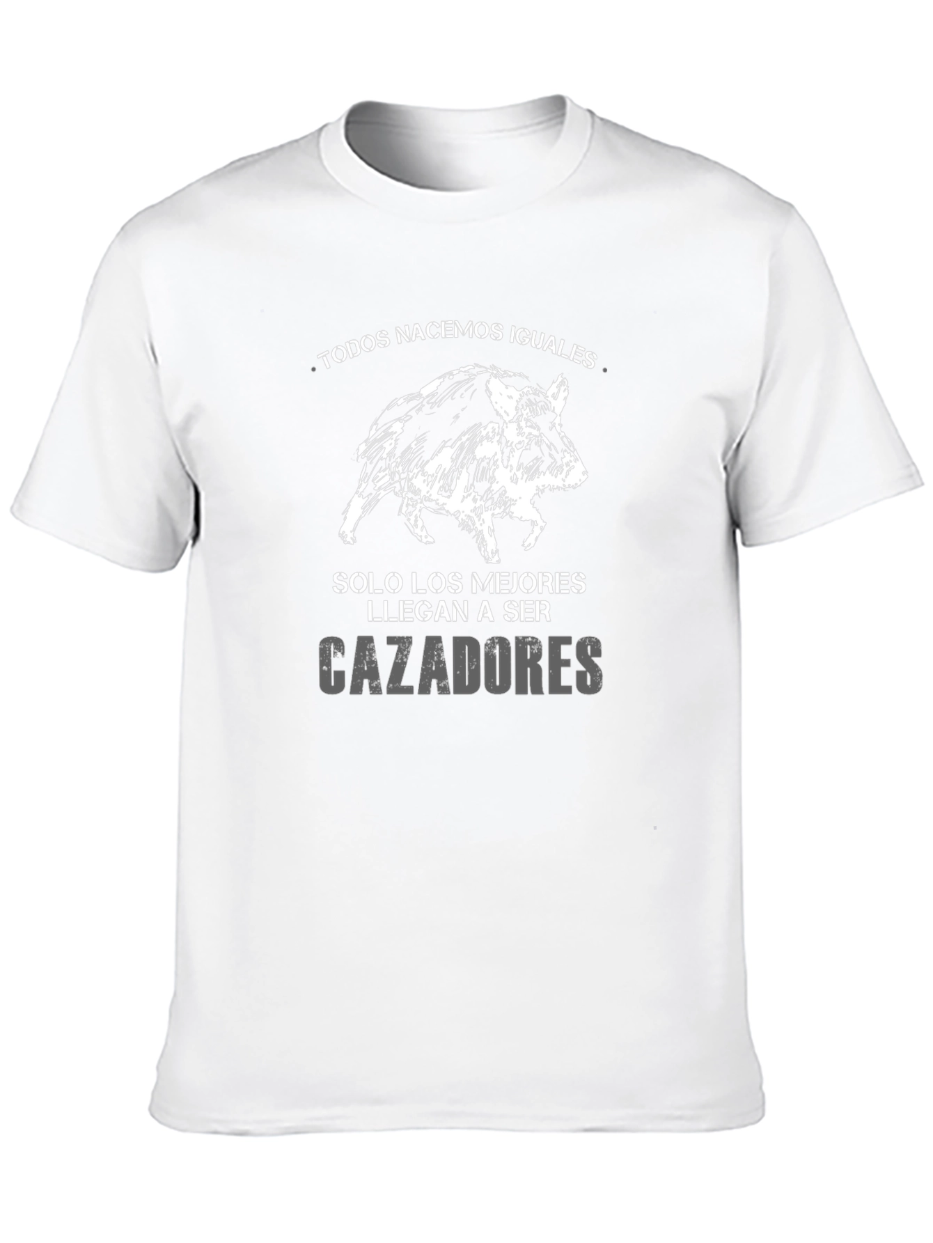Mens Hunting T-Shirt - Hog Design