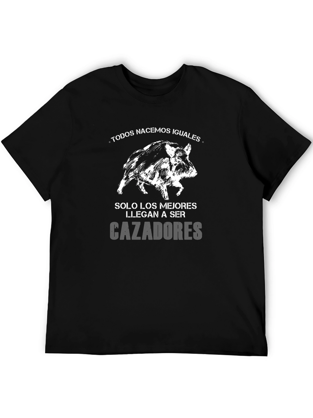 Mens Hunting T-Shirt - Hog Design