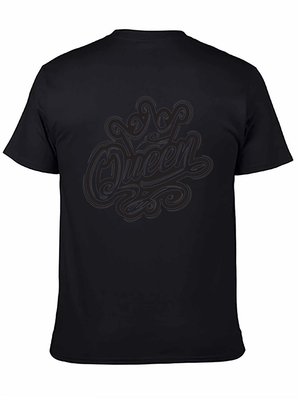 Queen Graphic Print Black T-Shirt
