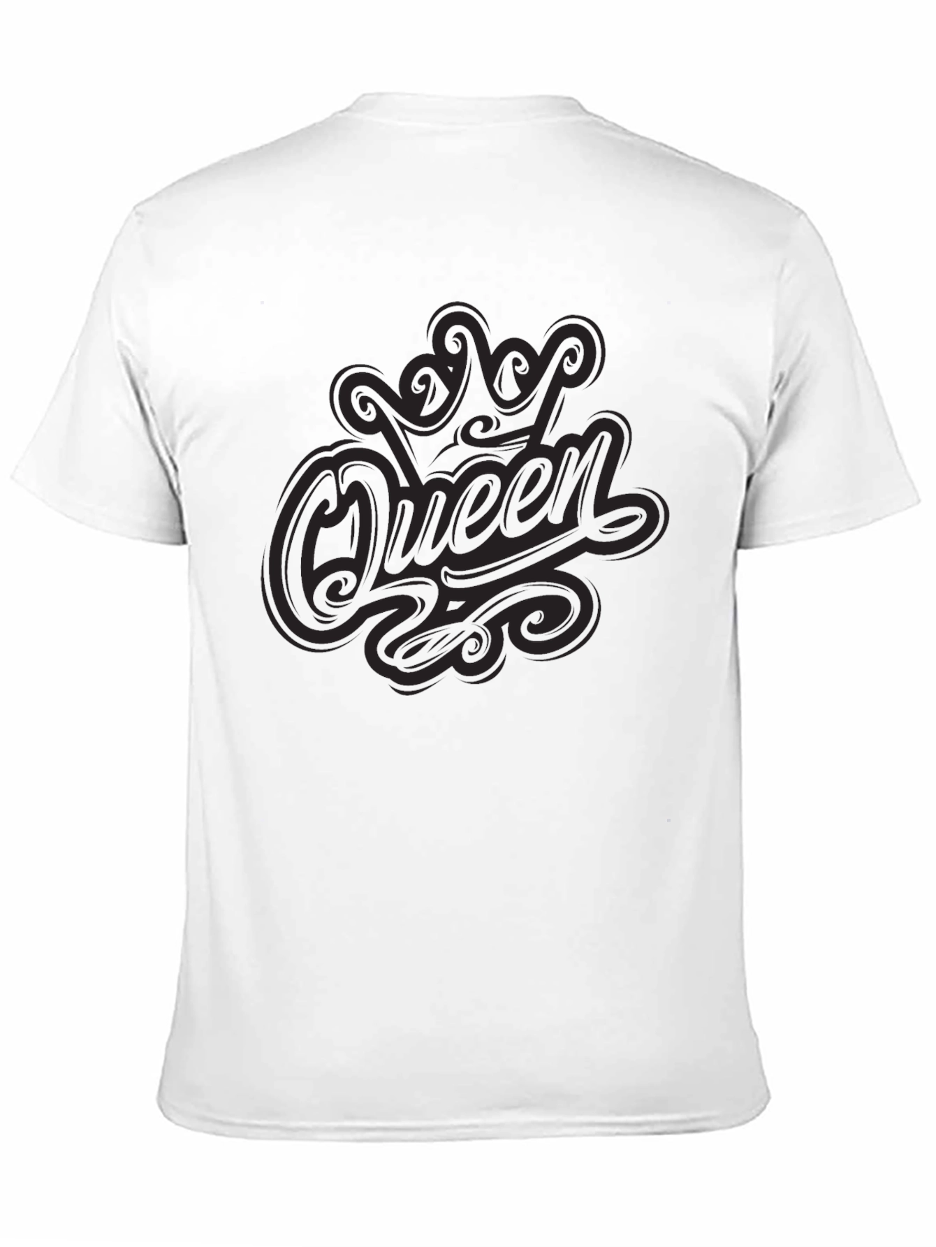 Queen Graphic Print Black T-Shirt