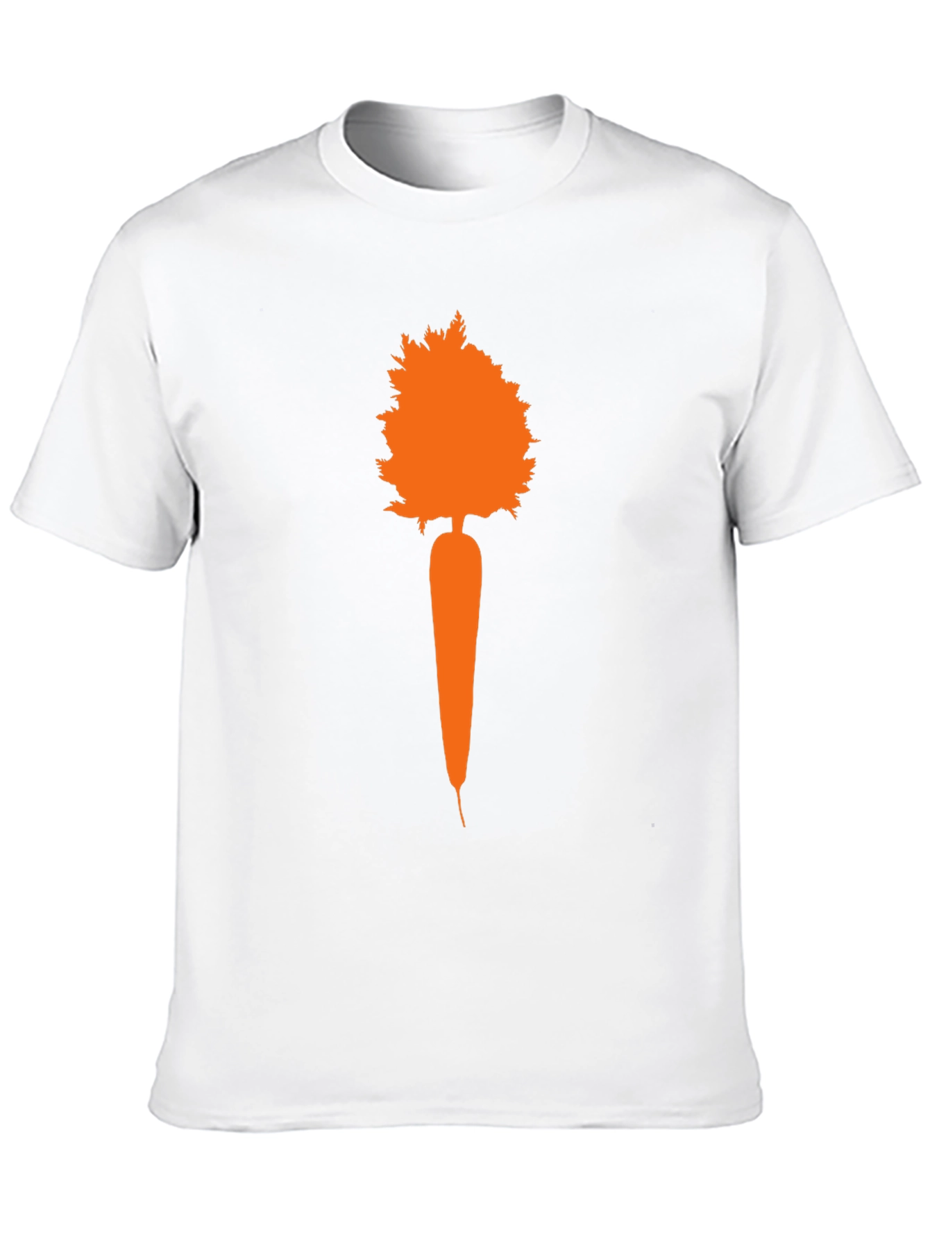 Carrot Tree Graphic Tee - Black Cotton T-Shirt
