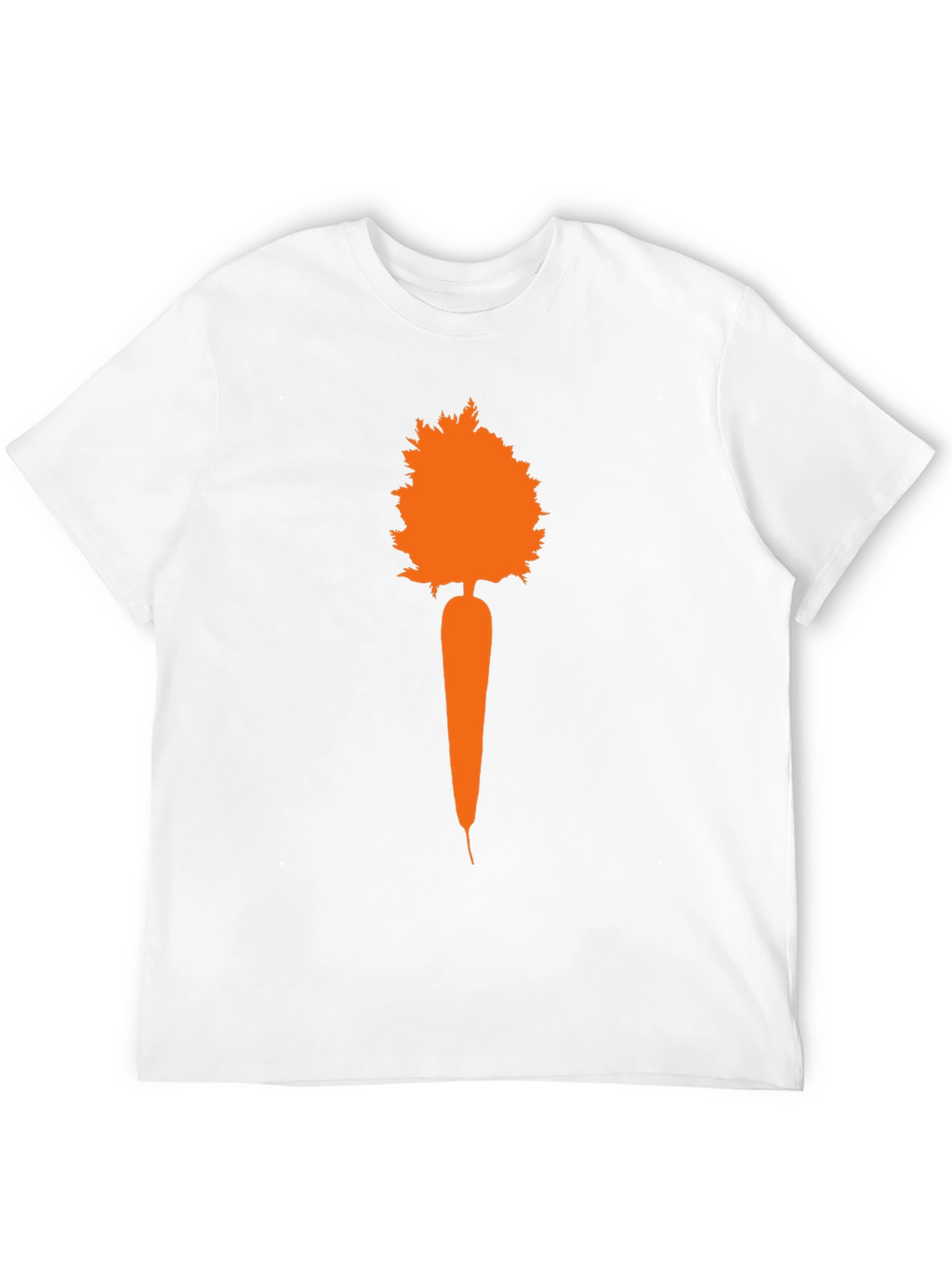 Carrot Tree Graphic Tee - Black Cotton T-Shirt