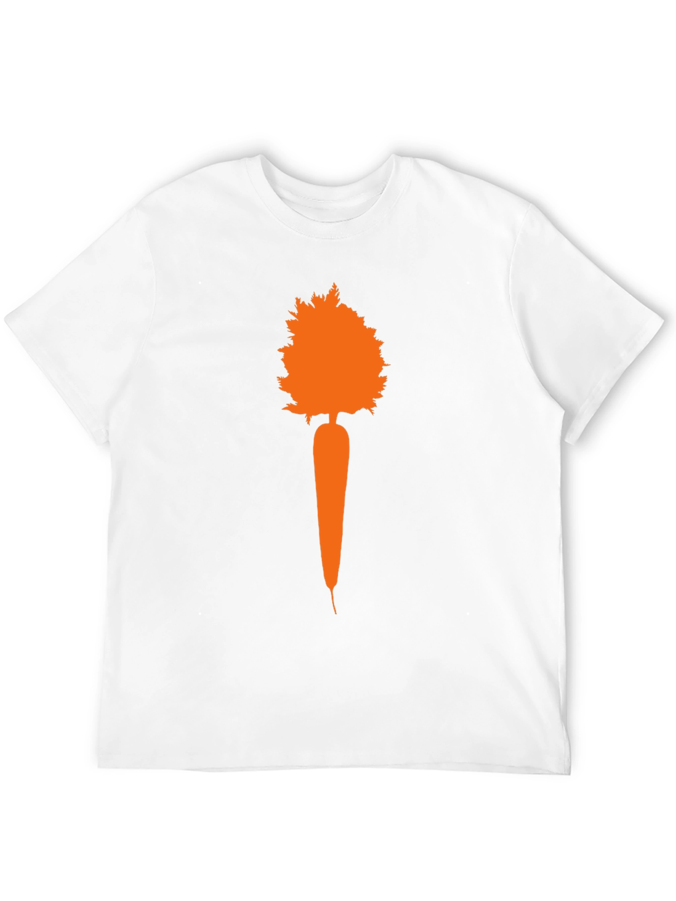 Carrot Tree Graphic Tee - Black Cotton T-Shirt
