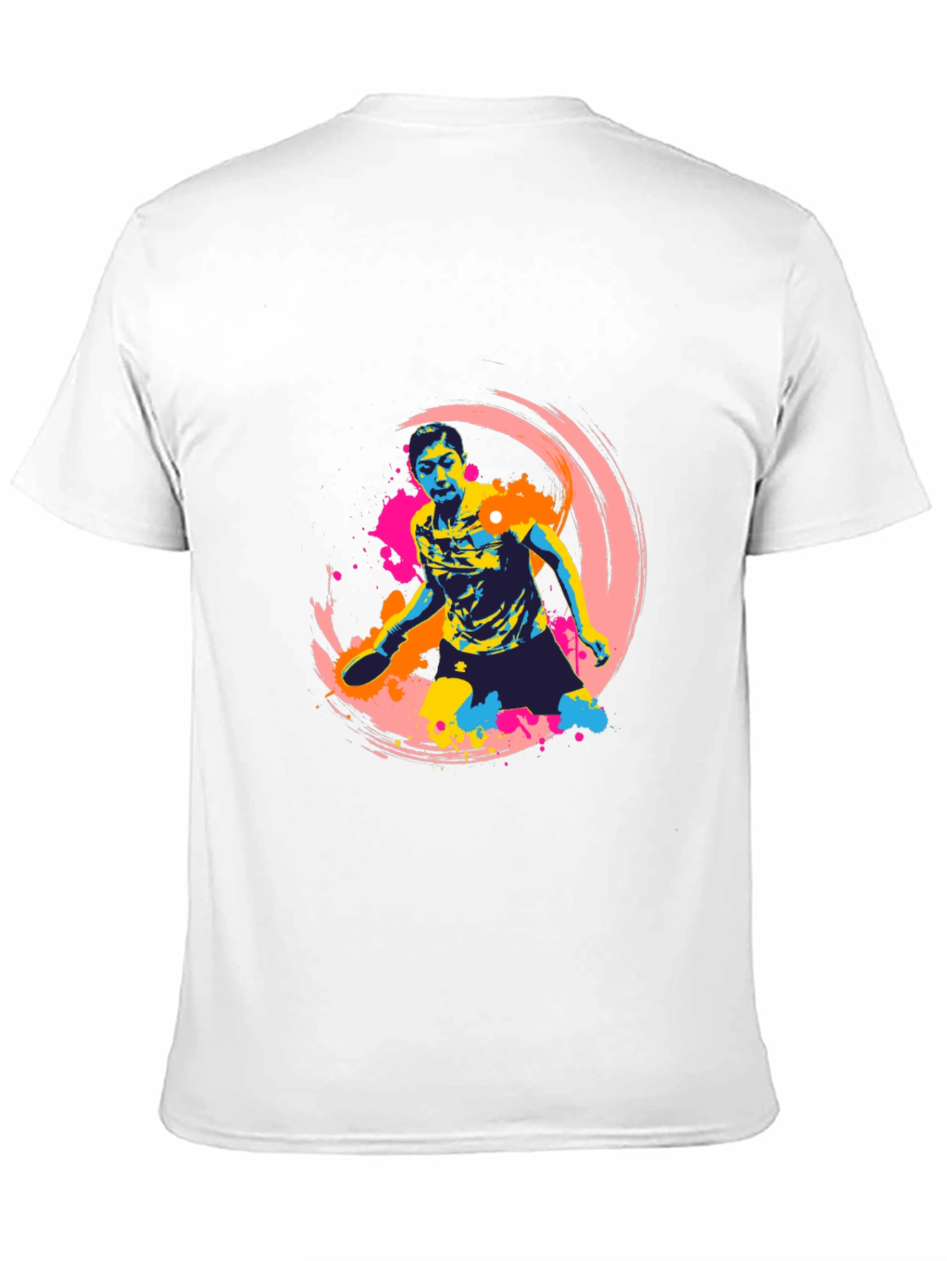 Vibrant Table Tennis Graphic T-Shirt
