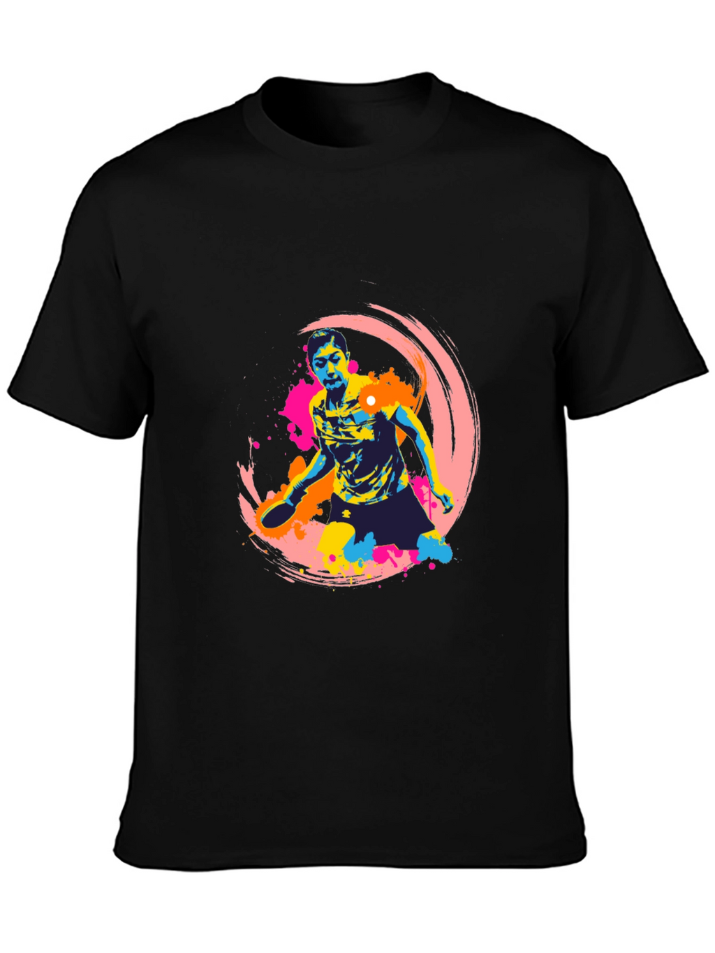 Vibrant Table Tennis Graphic T-Shirt