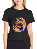 Vibrant Table Tennis Graphic T-Shirt