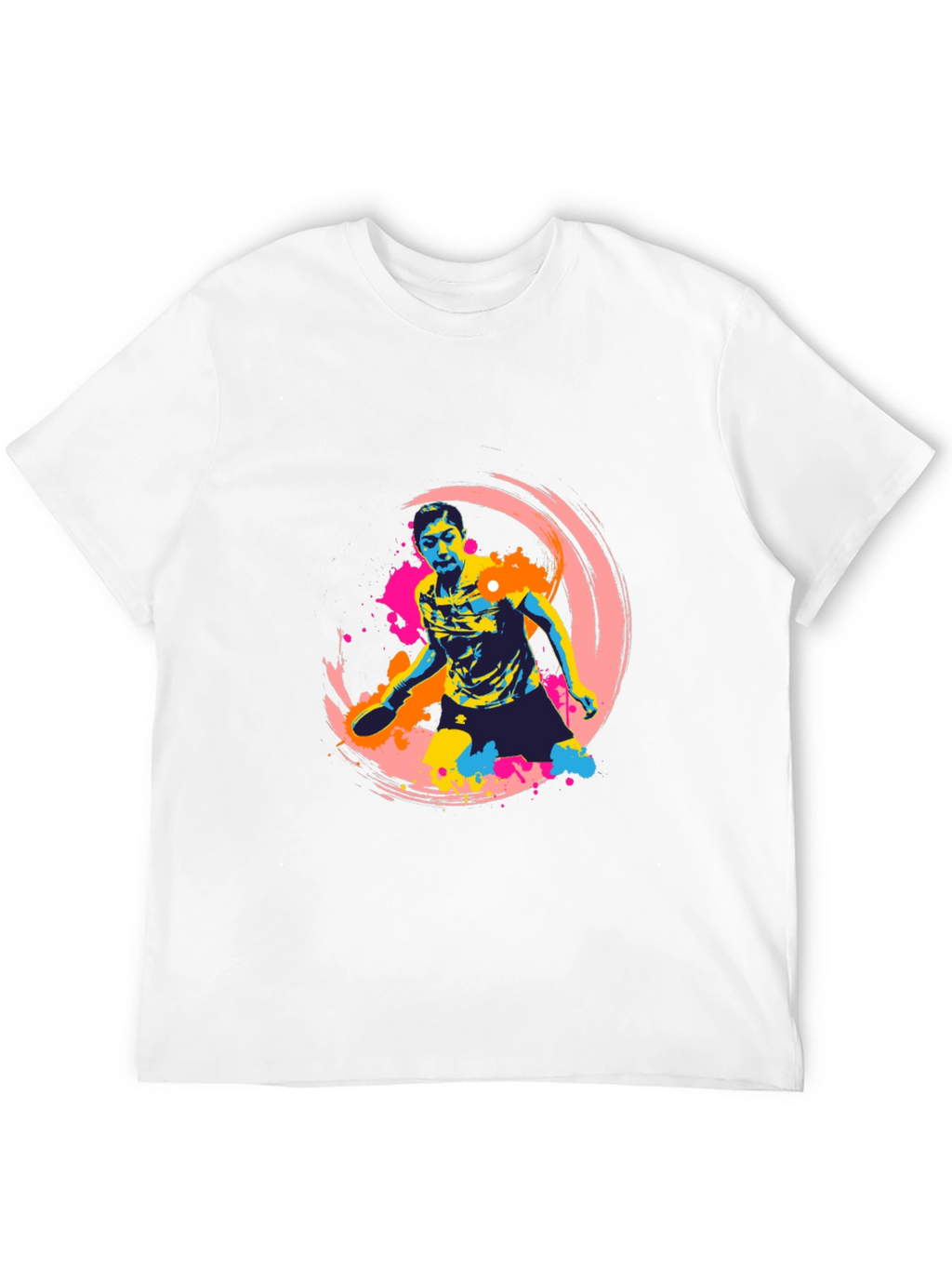 Vibrant Table Tennis Graphic T-Shirt