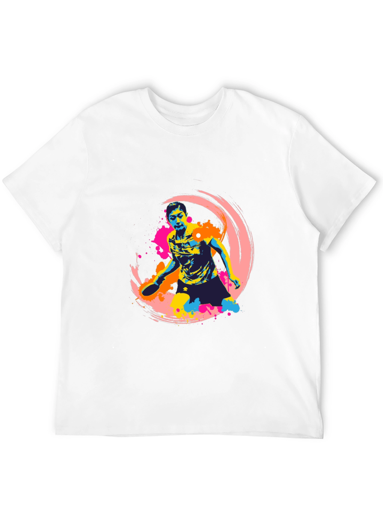 Vibrant Table Tennis Graphic T-Shirt