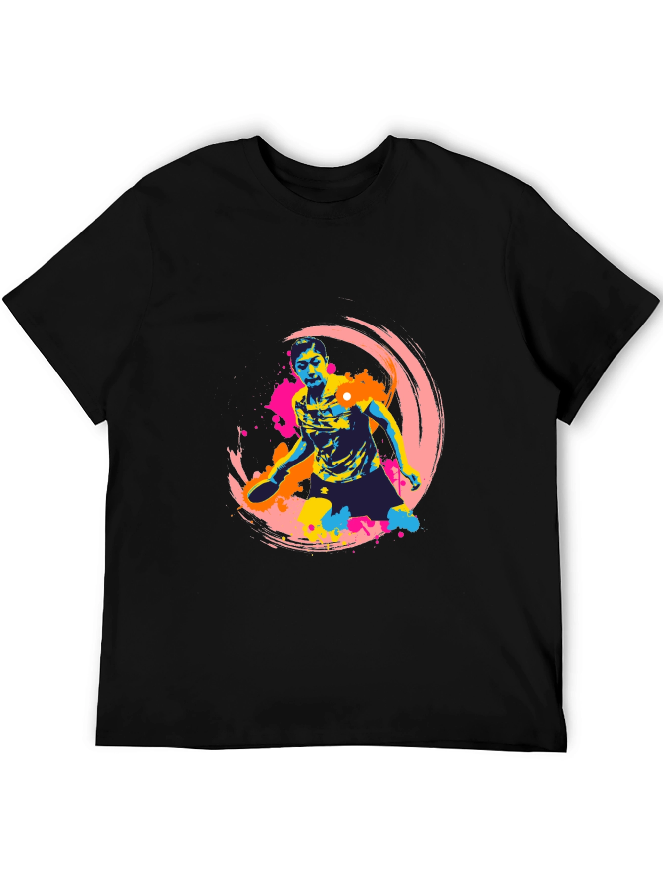 Vibrant Table Tennis Graphic T-Shirt