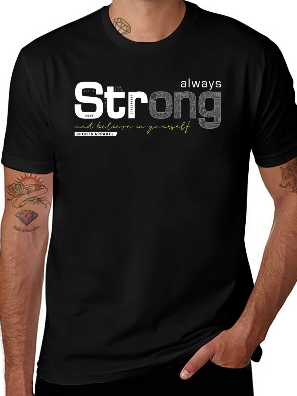 Strong Always Mens Graphic T-Shirt
