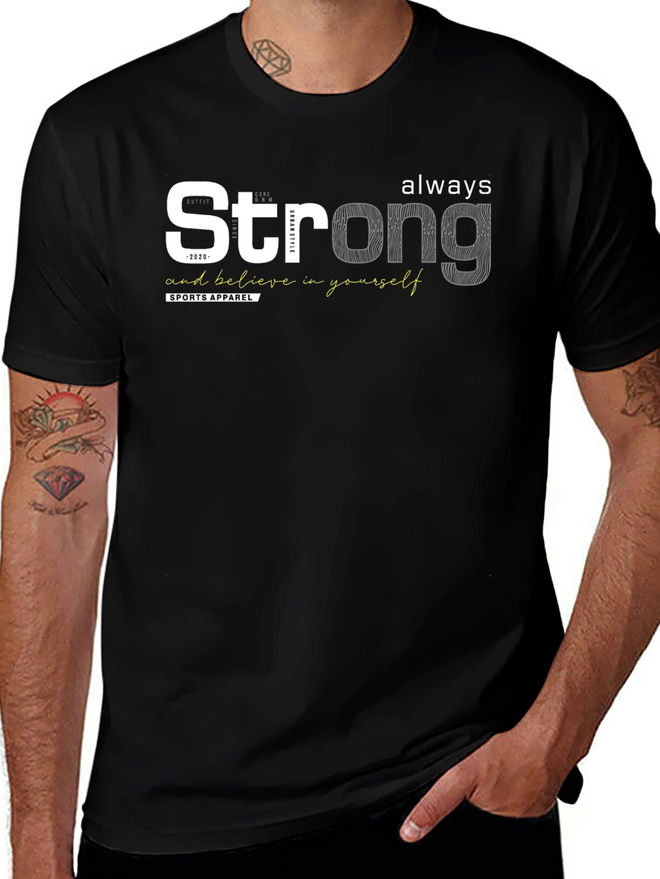 Strong Always Mens Graphic T-Shirt