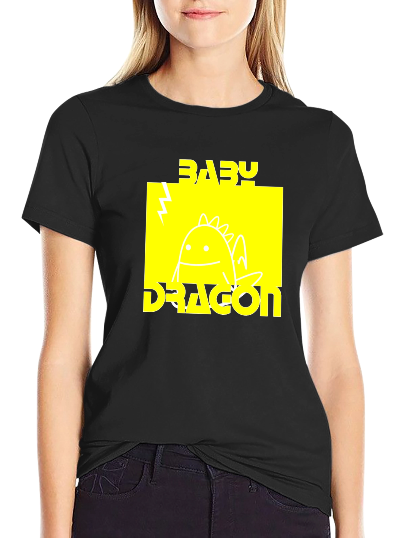Baby Dragon Graphic T-Shirt - Trendy Novelty Tee