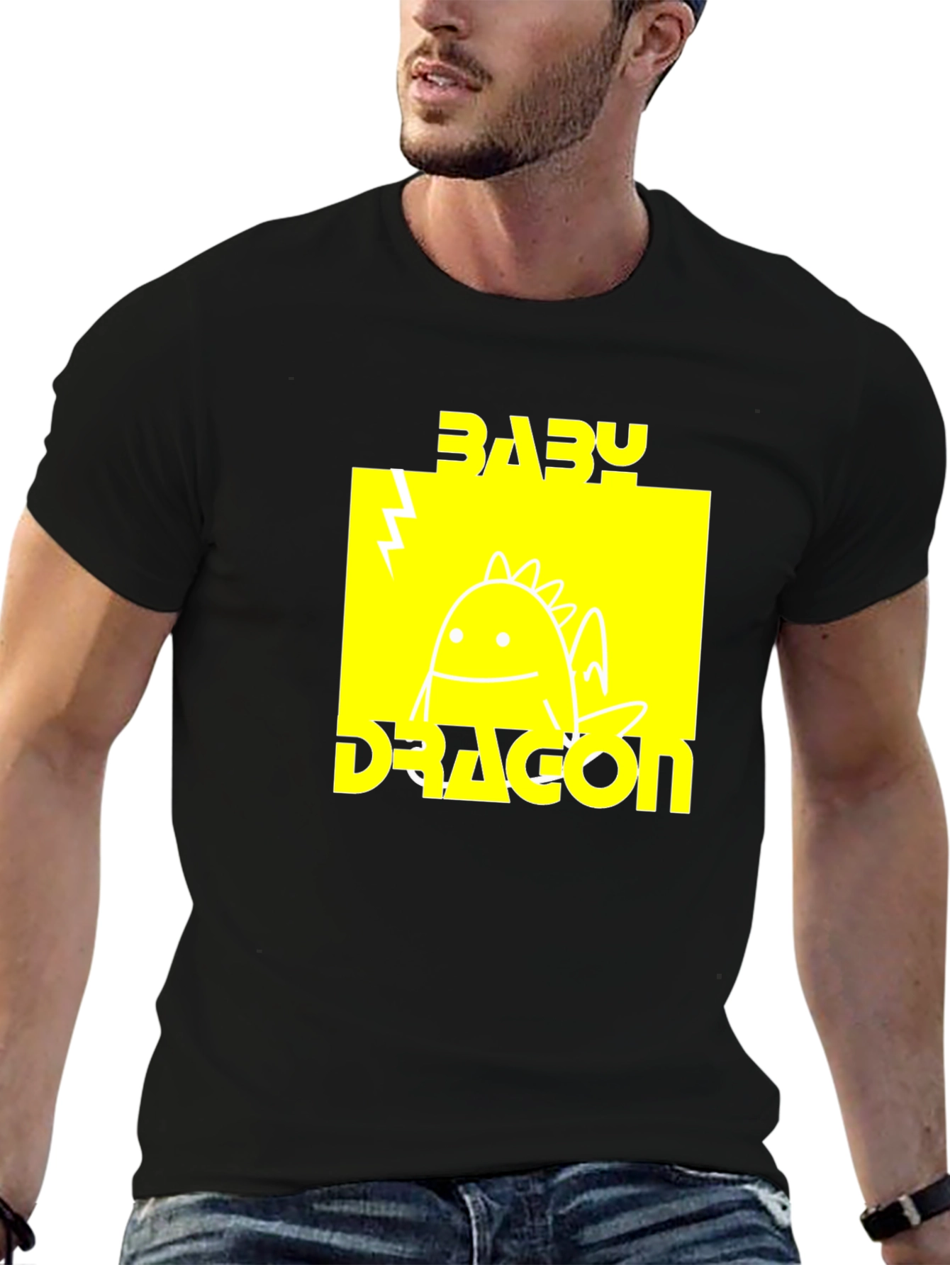 Baby Dragon Graphic T-Shirt - Trendy Novelty Tee
