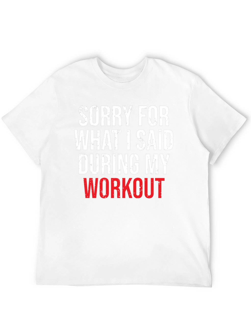 Workout Apology Graphic Tee - Black