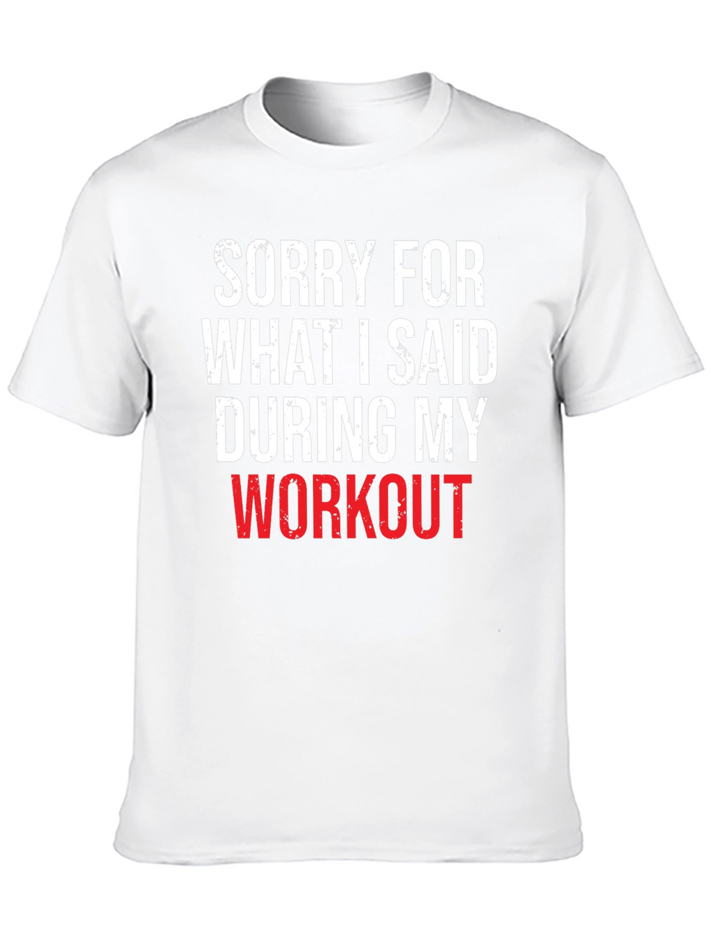 Workout Apology Graphic Tee - Black