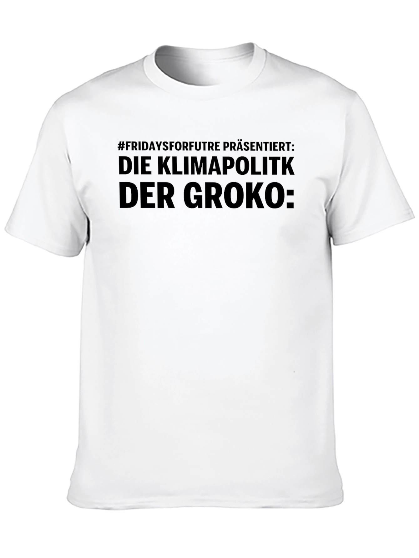 Climate Policy Slogan Graphic Tee