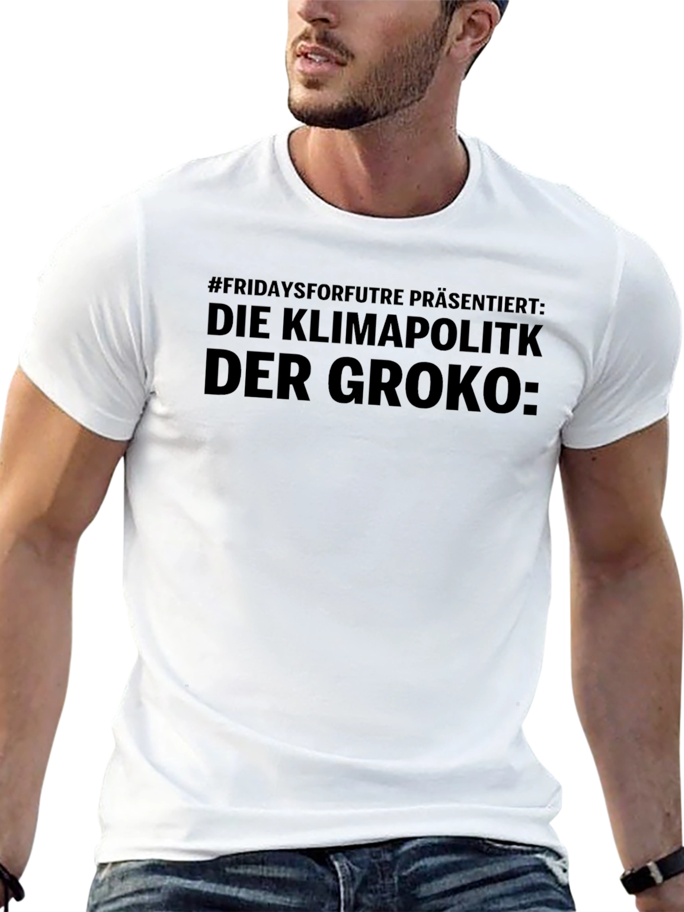 Climate Policy Slogan Graphic Tee