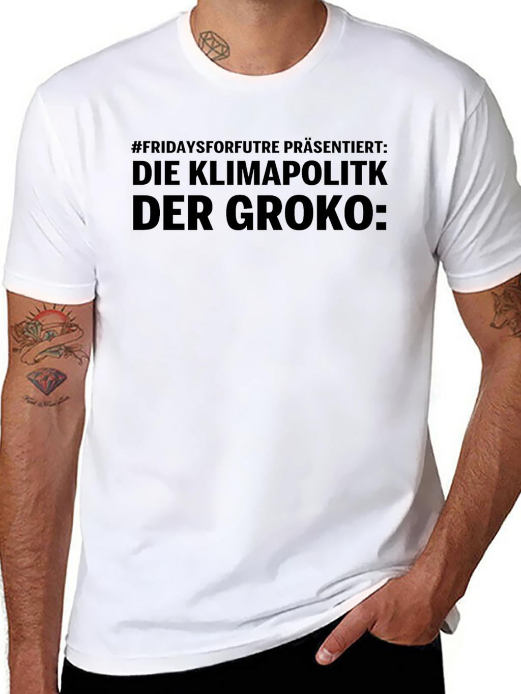 Climate Policy Slogan Graphic Tee