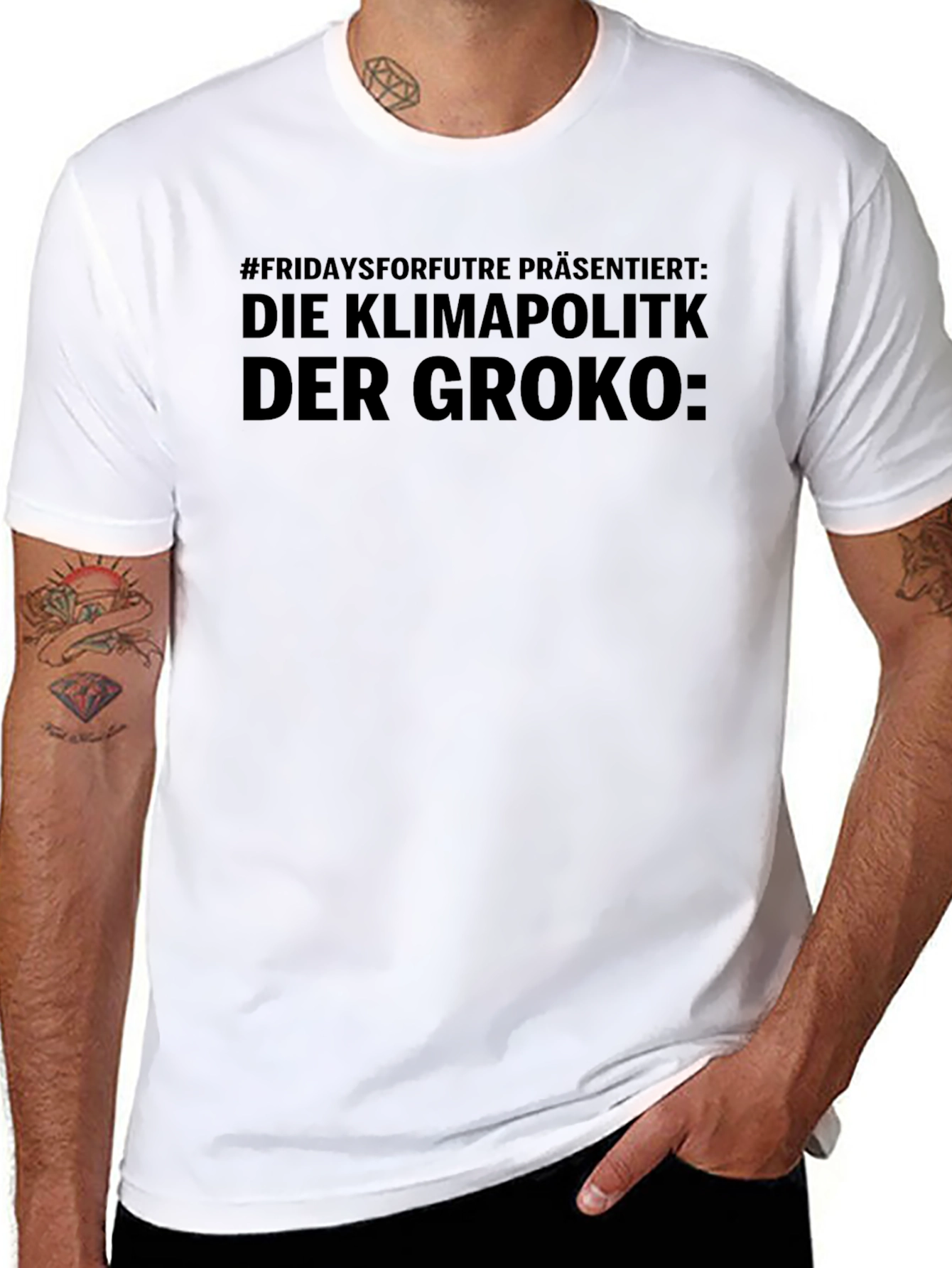 Climate Policy Slogan Graphic Tee