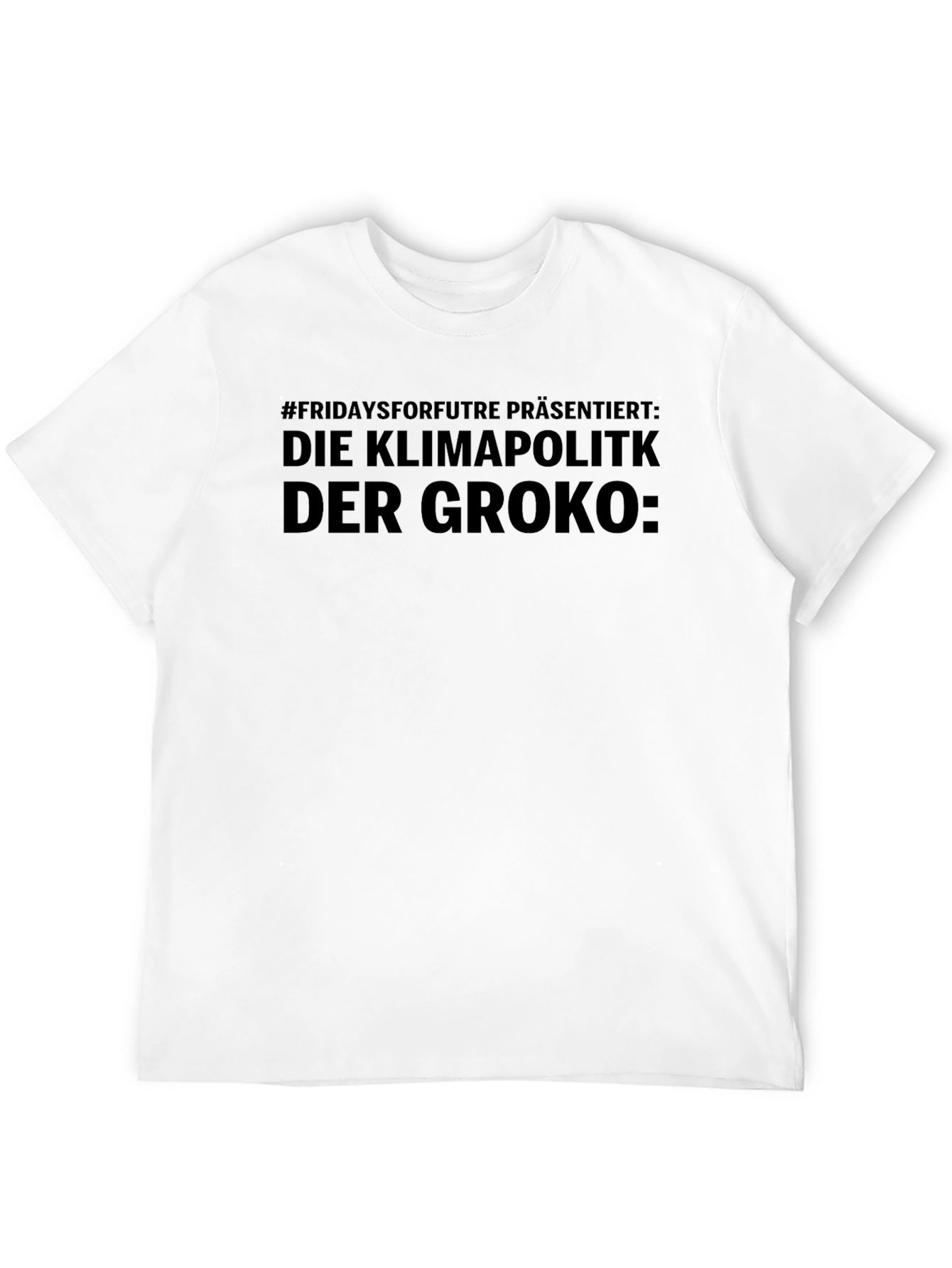 Climate Policy Slogan Graphic Tee