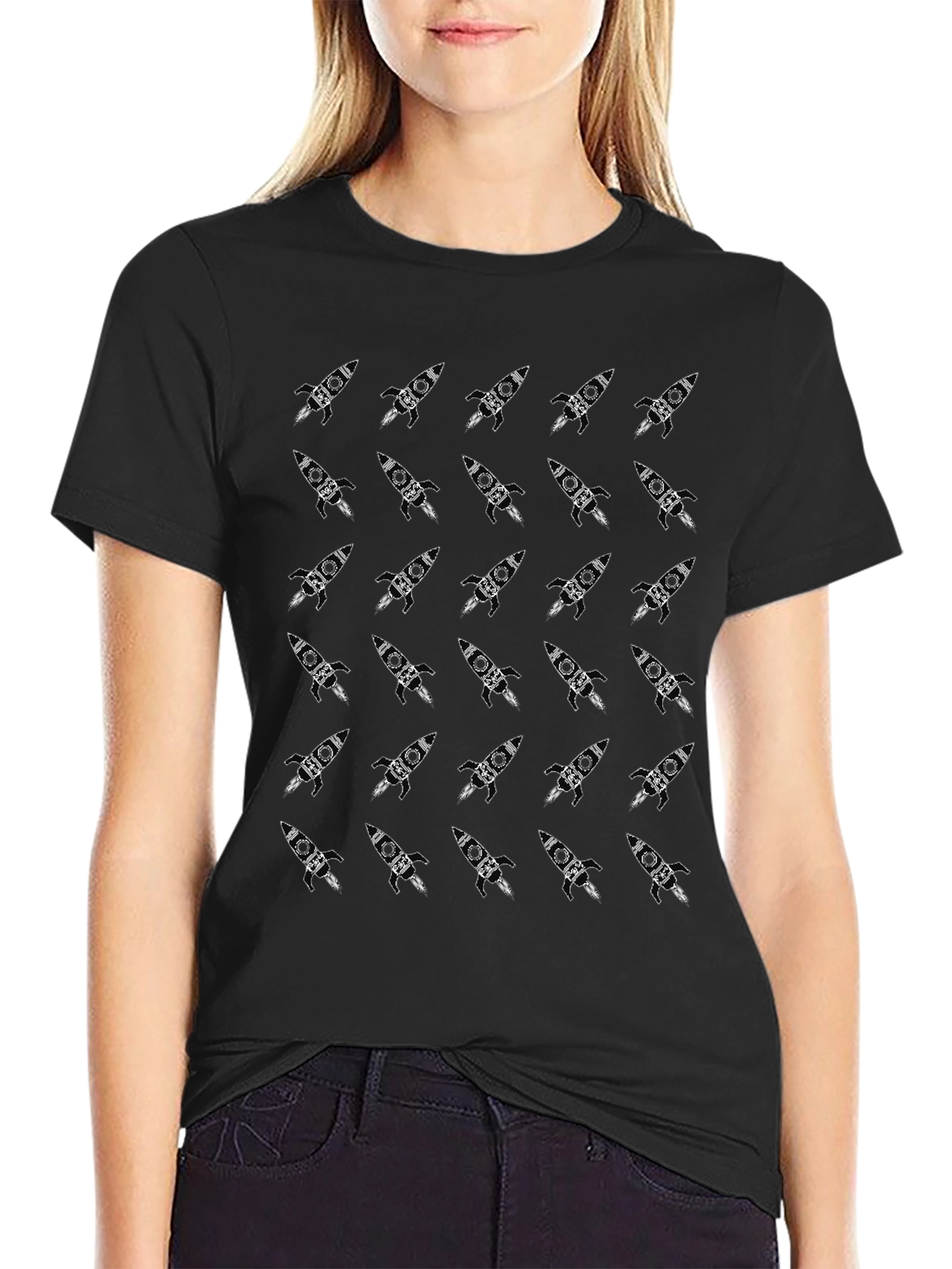 Rocket Pattern T-Shirt - Space Adventure Ready!